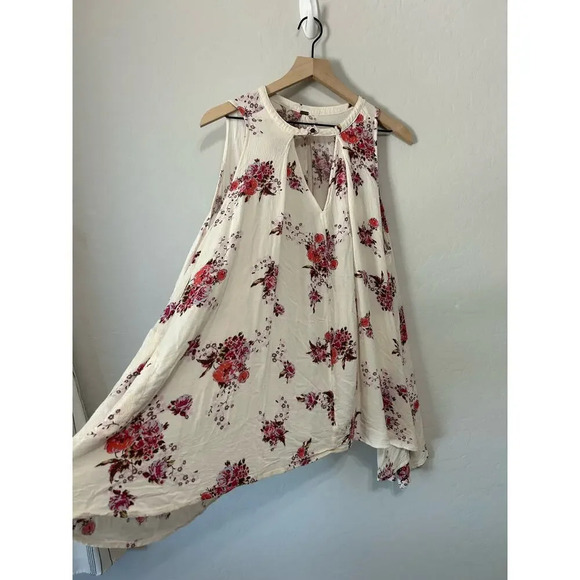 Free People Tree Swing Dress Washed Stone Combo Size S Bohemian Tunic - Picture 3 of 14